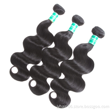 ELI Hot Selling Virgin Cuticle Aligned Brazilian Body Wave Human Hair Bundles